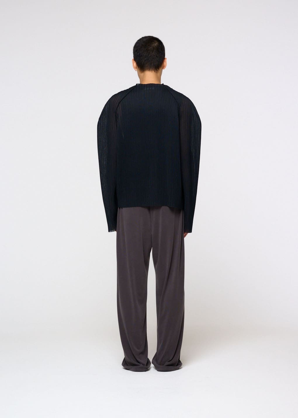 easy banding pants, charcoal