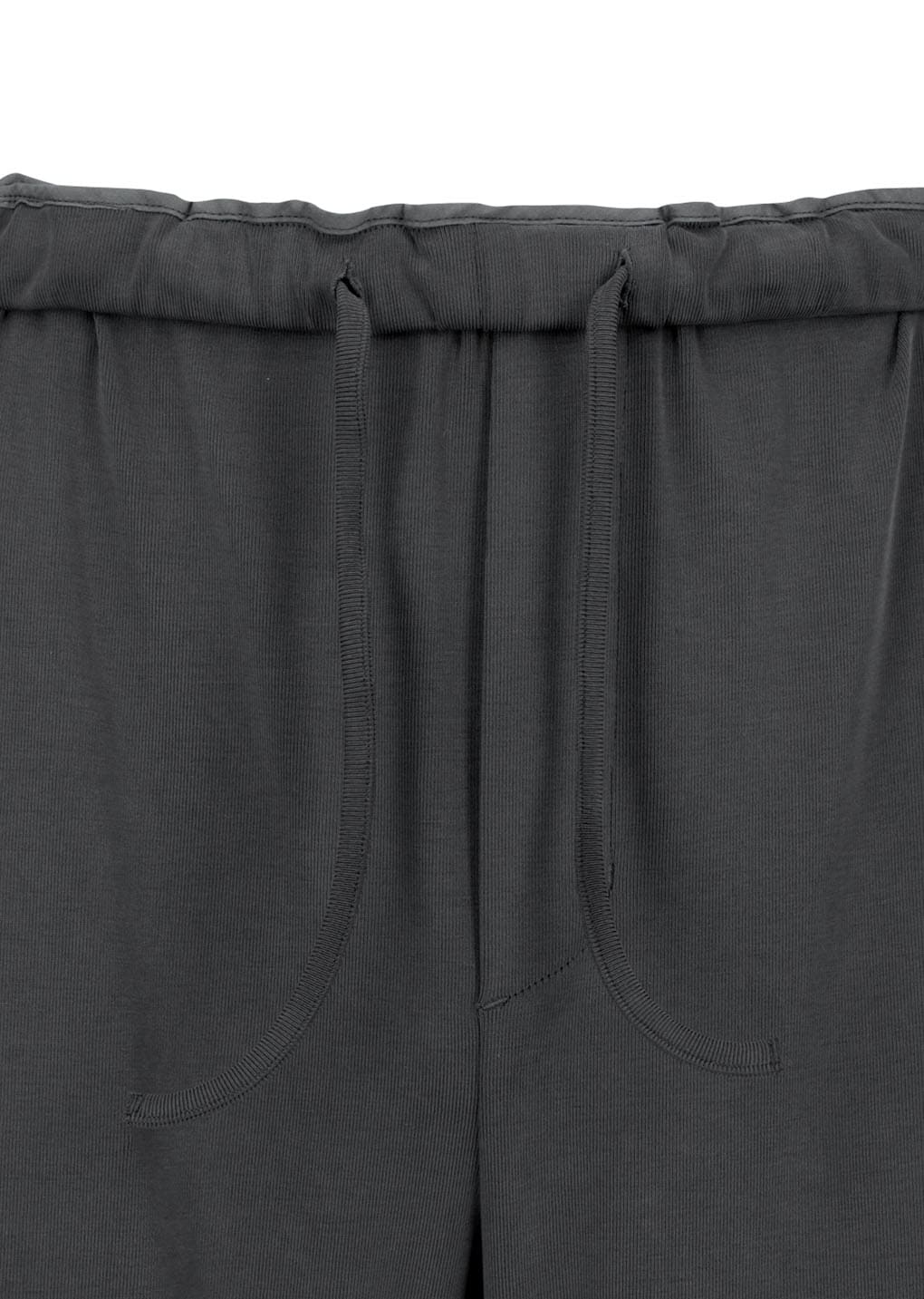easy banding pants, charcoal