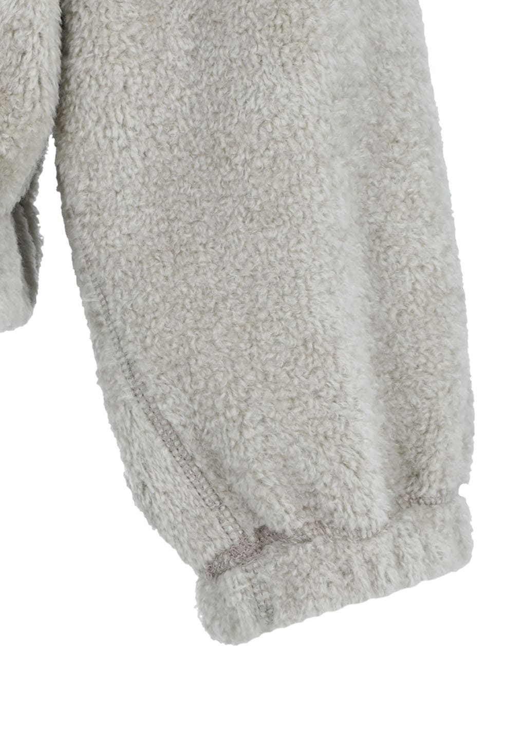 fluffy oversized half neck pullover, grey