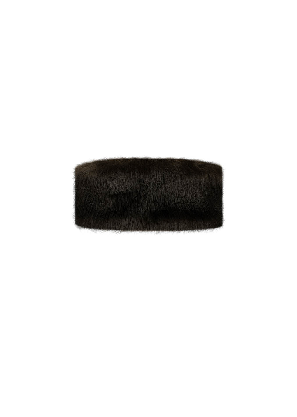fur hairband, dark brown