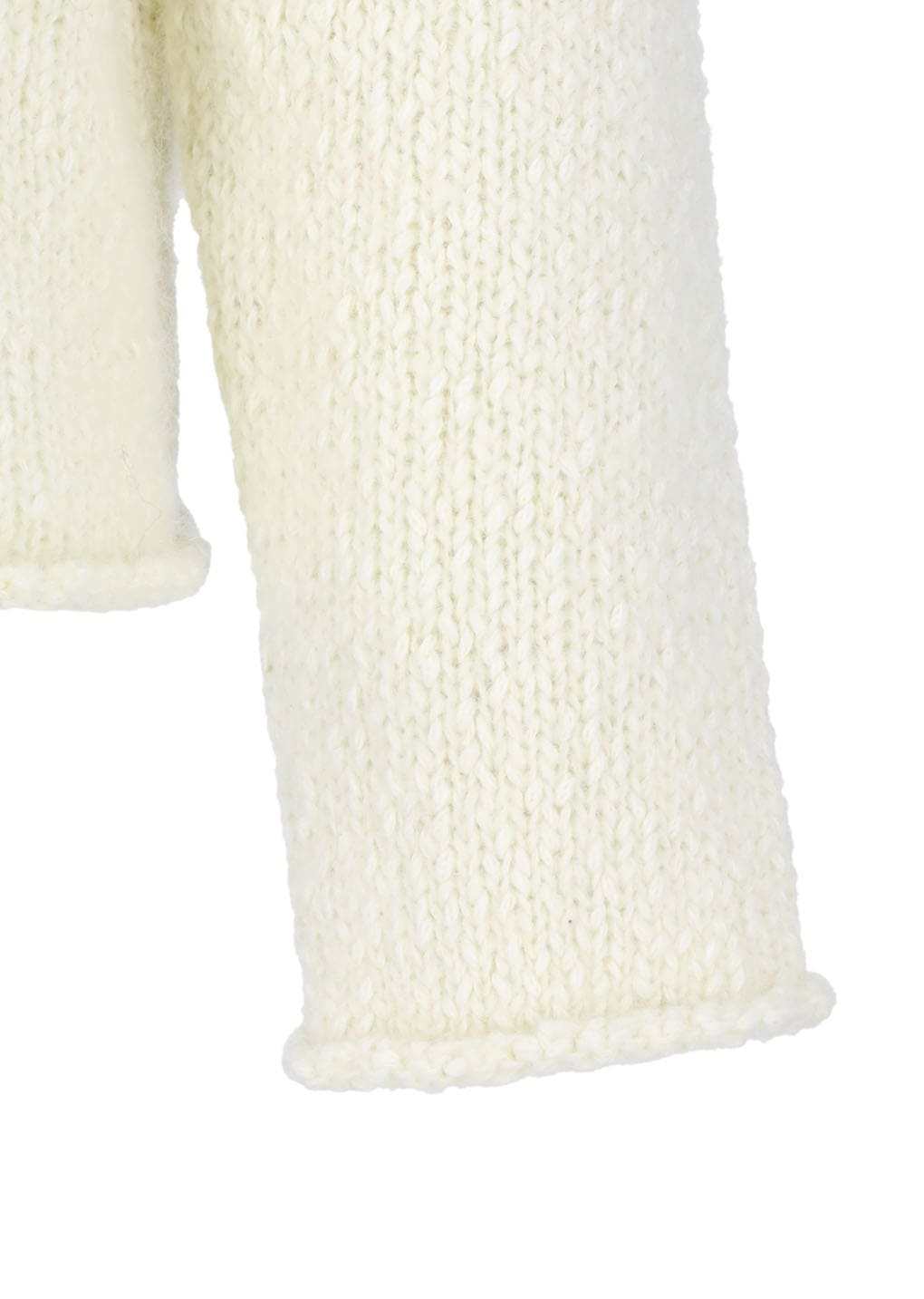 hairy slub pullover, ecru