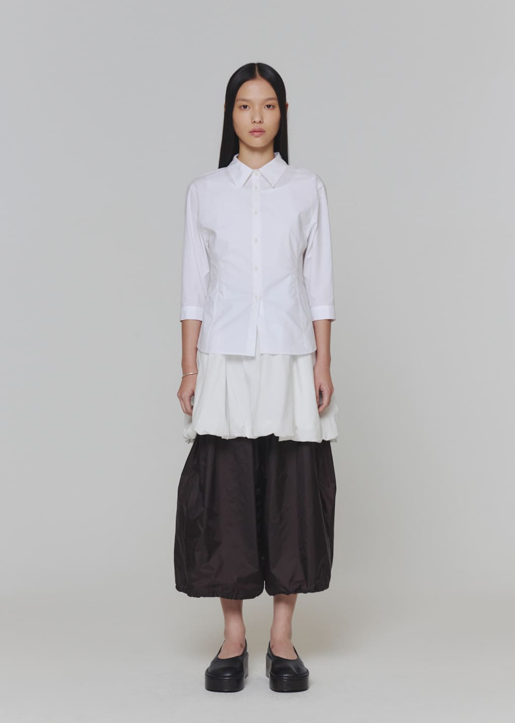 half sleeve shirts, white