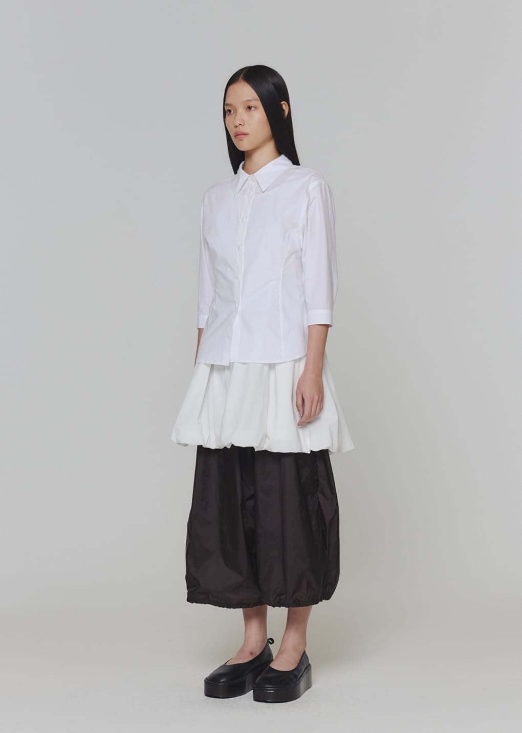 half sleeve shirts, white