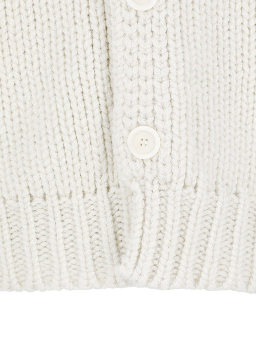 hand knitted cardigan, ecru