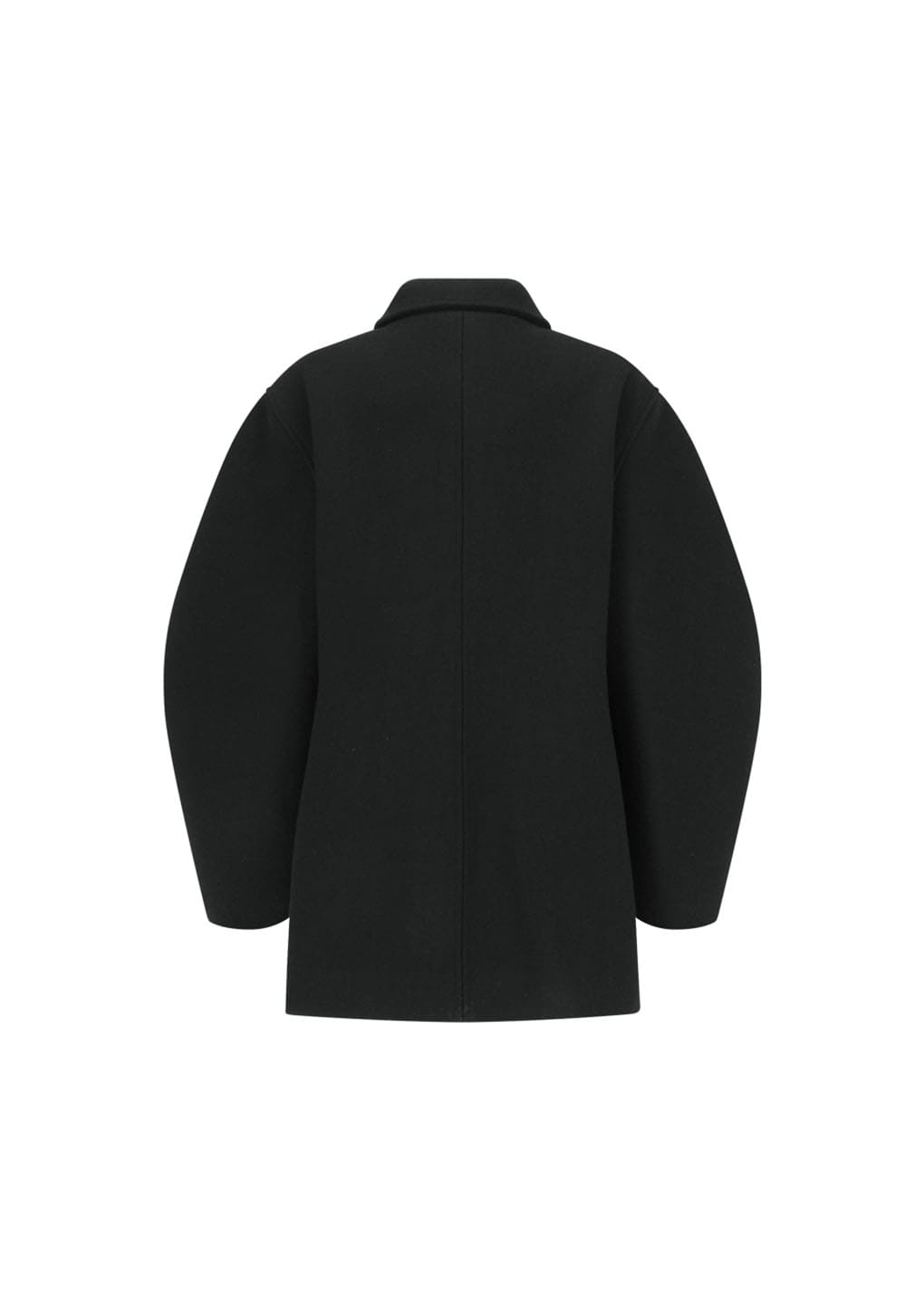 hourglass half coat, black