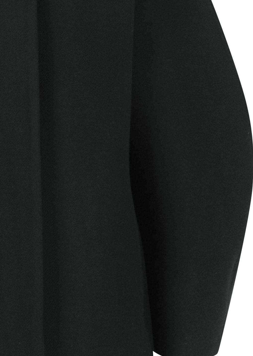 hourglass half coat, black