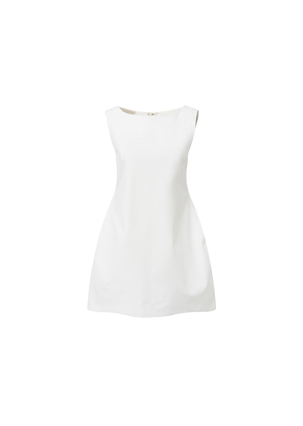 hourglass mini dress, white