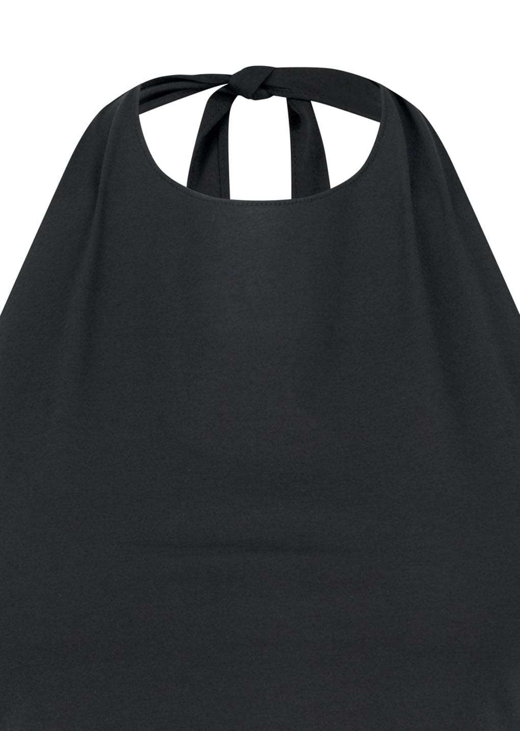jersey halter neck top, charcoal