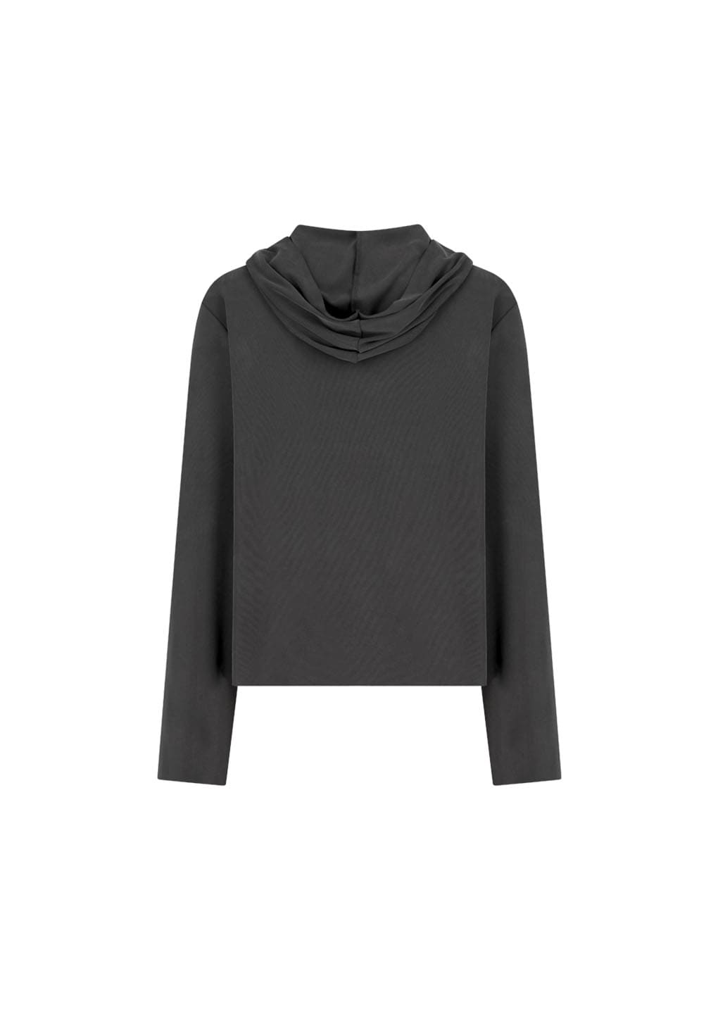 jersey hooded jumper, charcoal