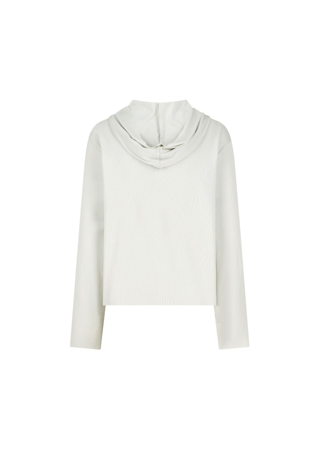 jersey hooded jumper, ivory