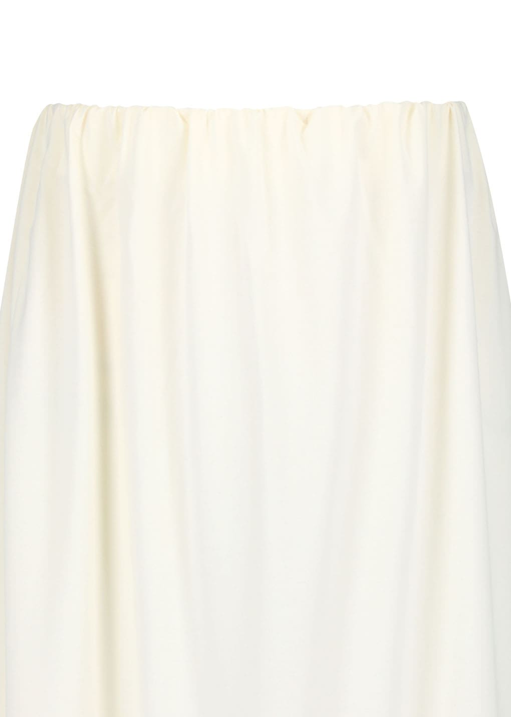 jersey maxi long skirt, ivory