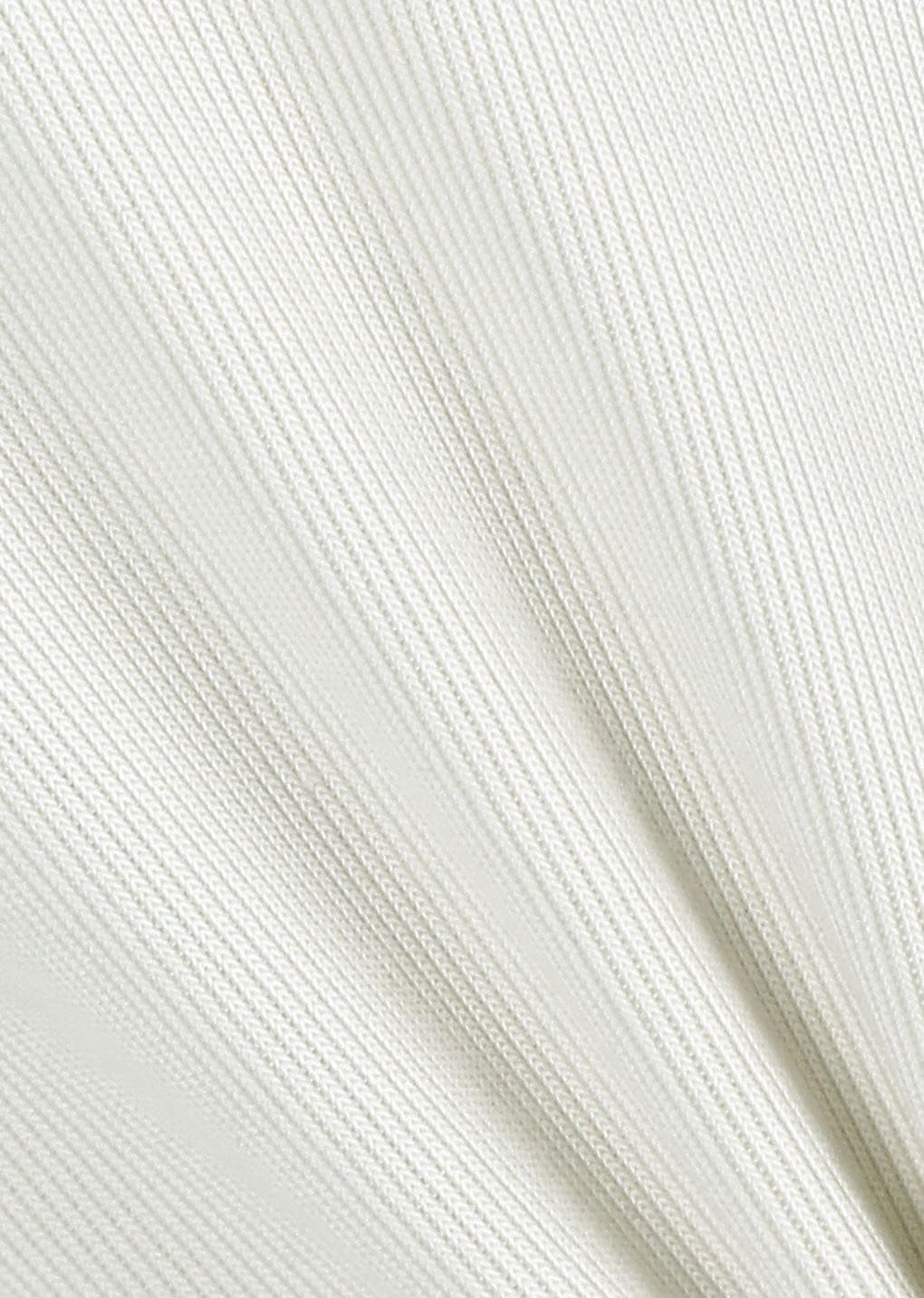 jersey mock neck top, ivory