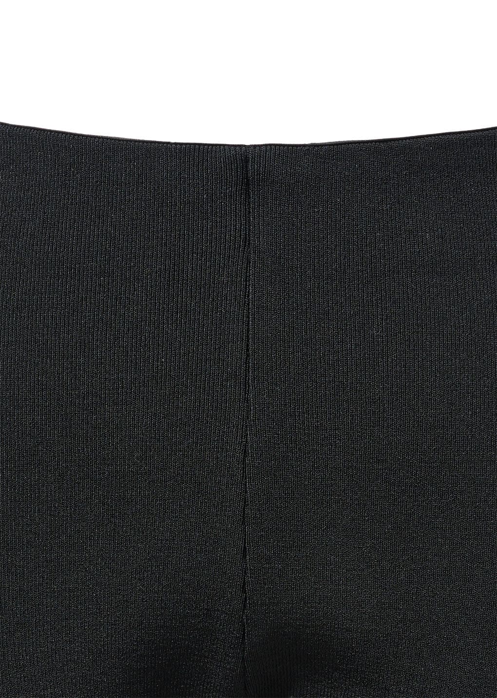 knit capri pants, black
