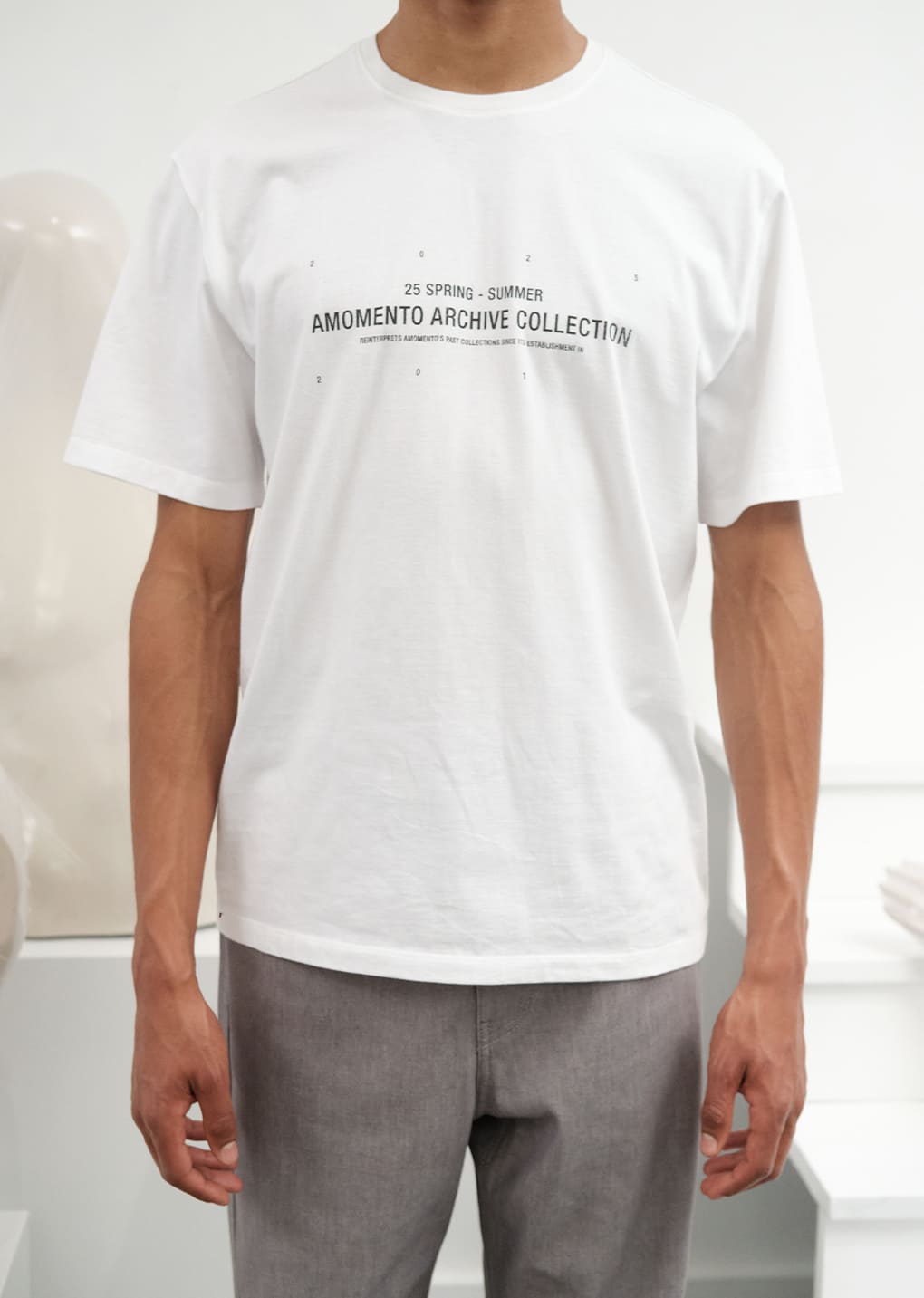 lettering t-shirts, white