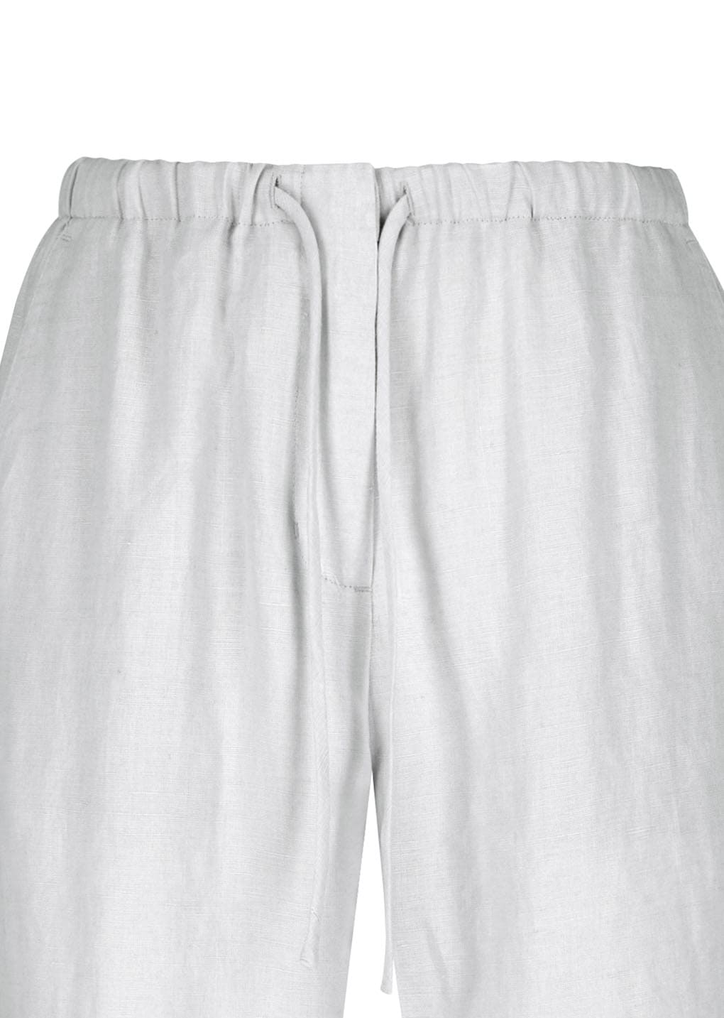 linen banding pants, light grey