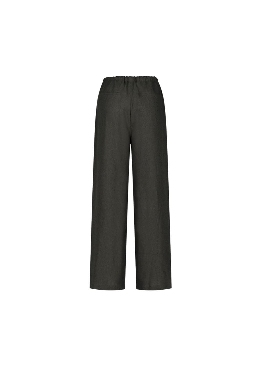 linen banding pants, khaki grey
