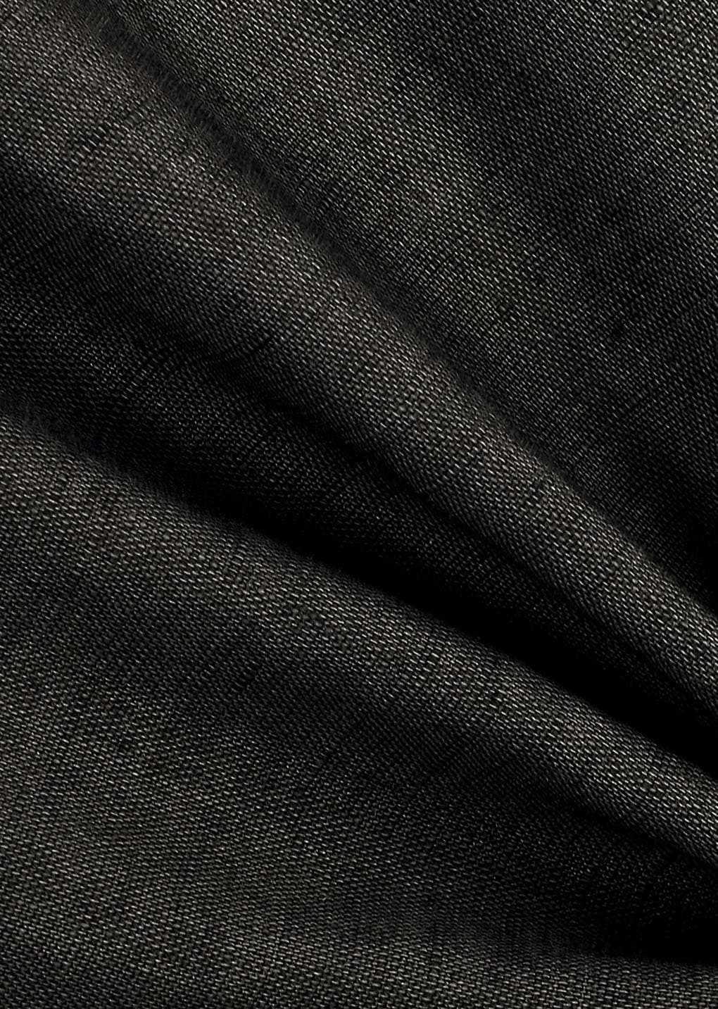 linen curved vest, khaki grey