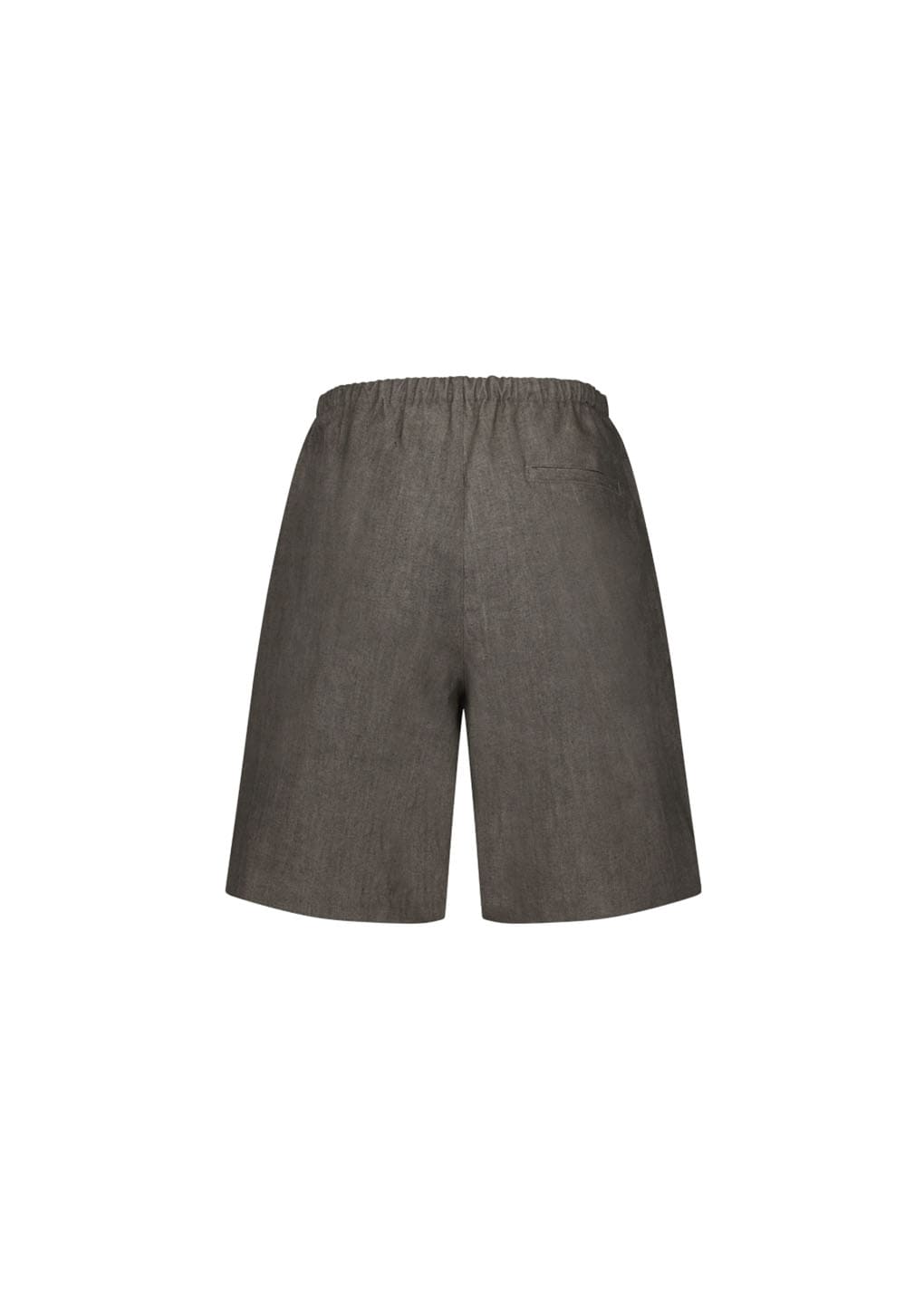 linen drawstring shorts, brown