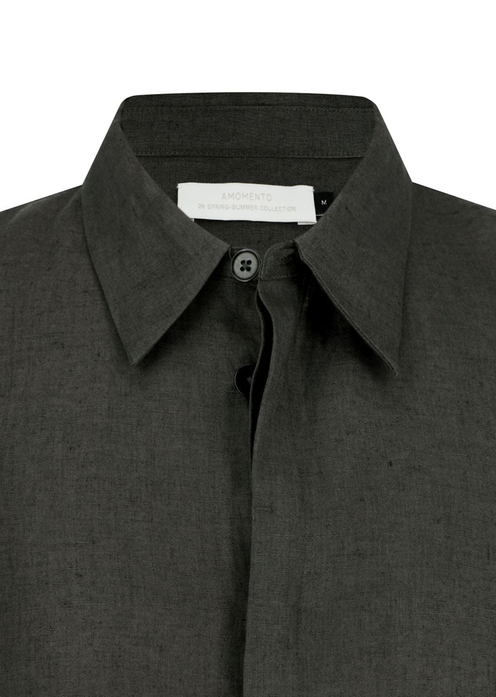 linen oversized shirt, khaki grey