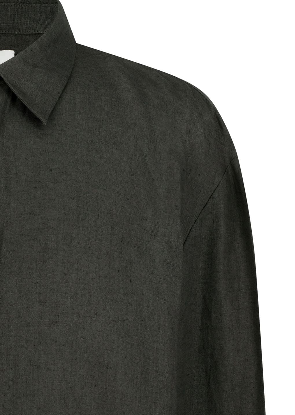 linen oversized shirt, khaki grey