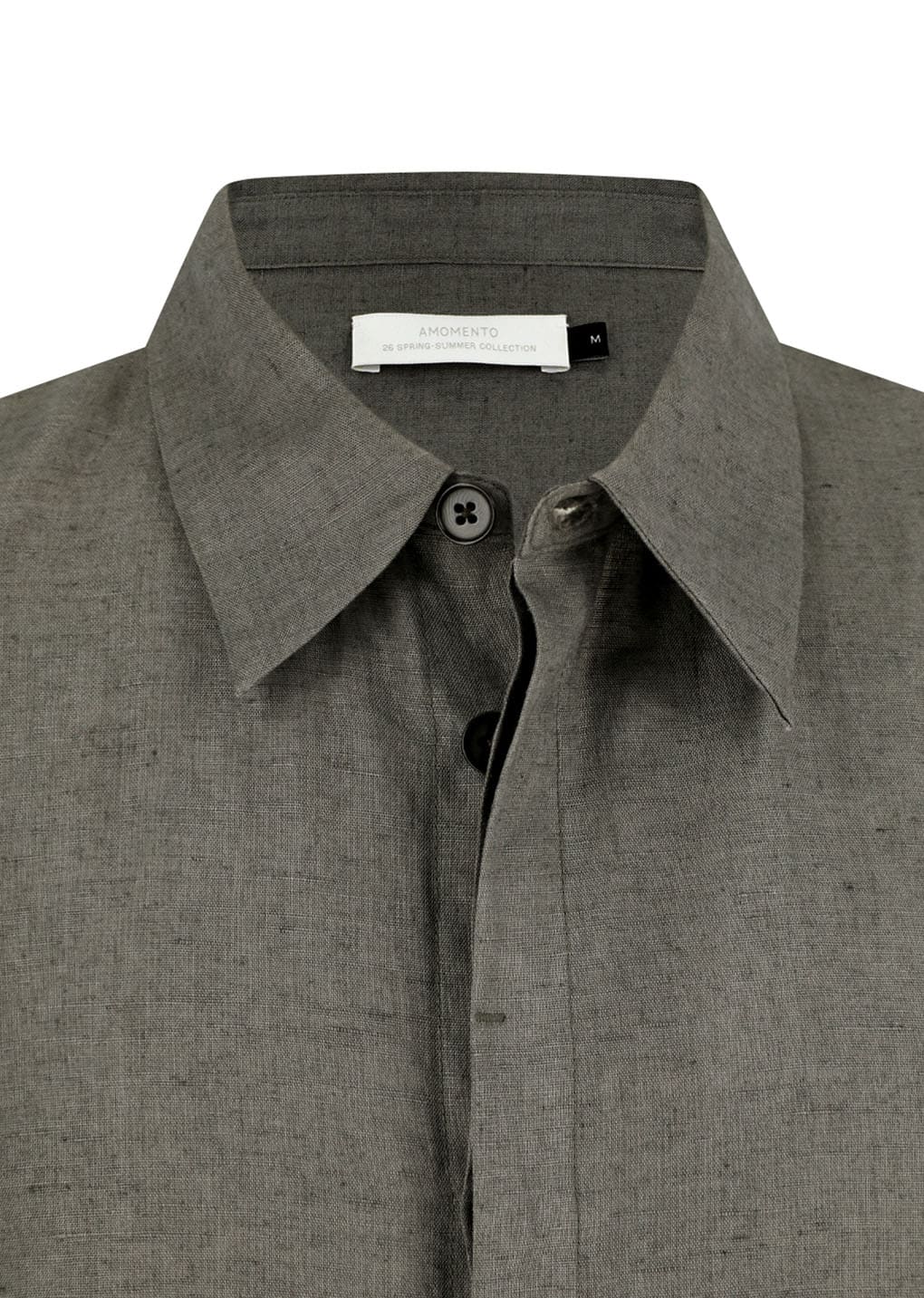 linen oversized shirt, khaki