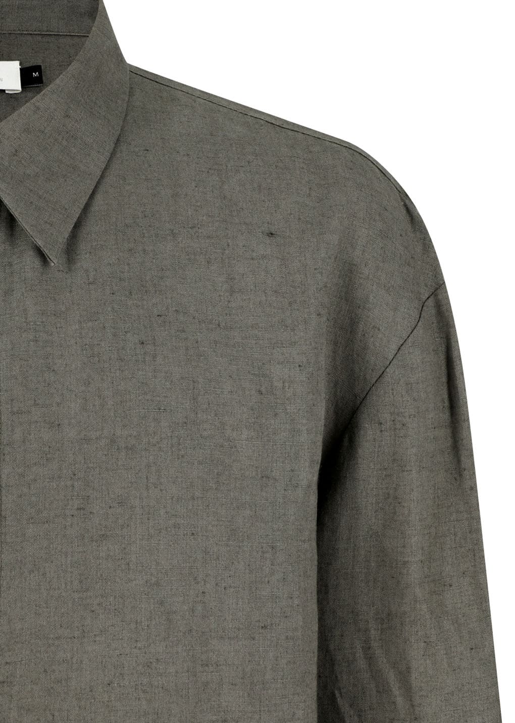 linen oversized shirt, khaki