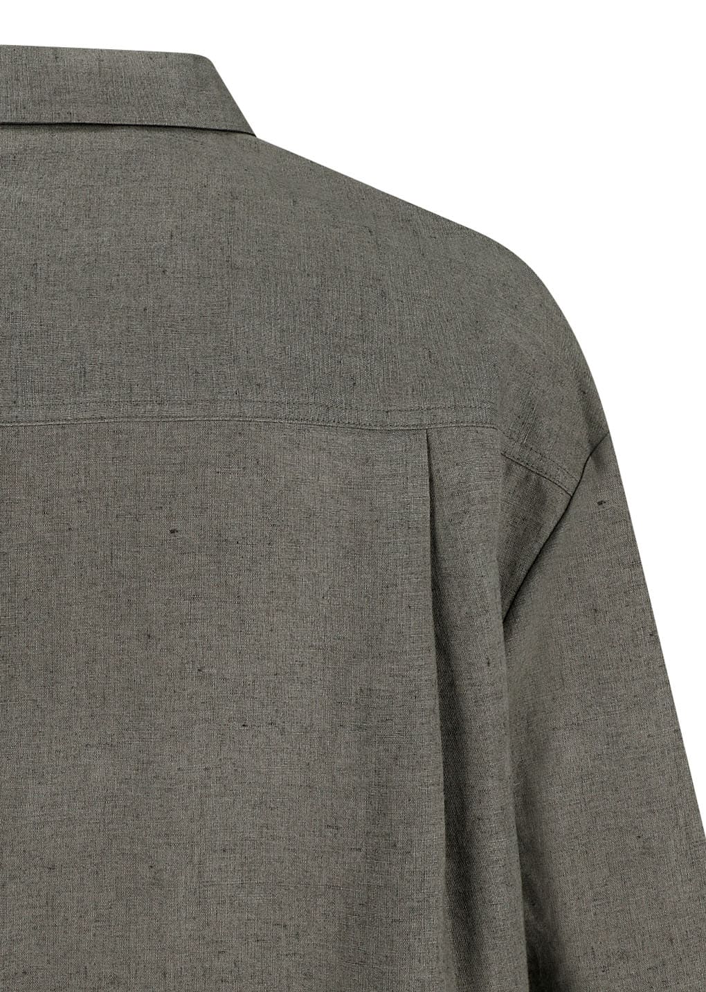 linen oversized shirt, khaki