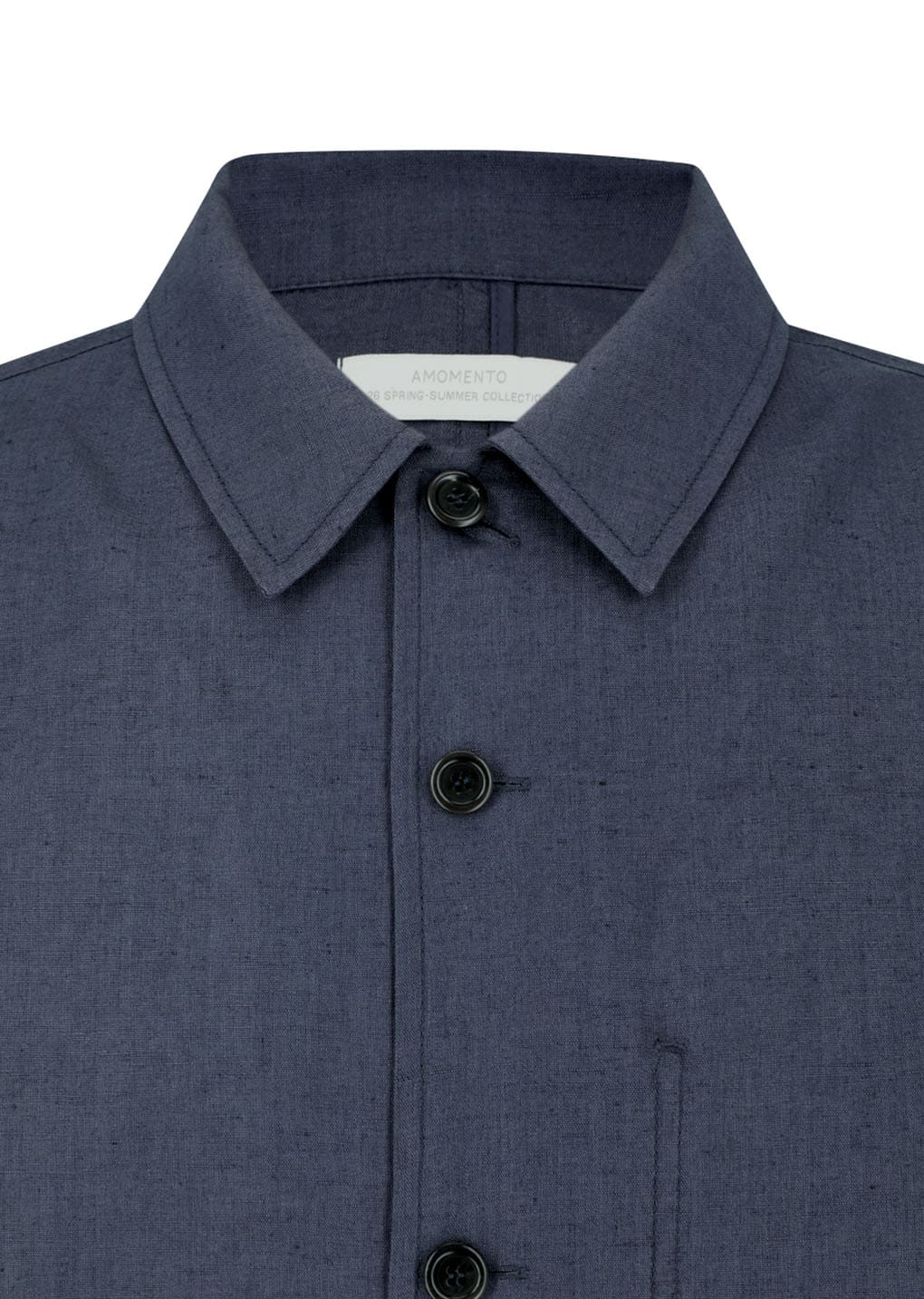 linen pocket jacket, blue