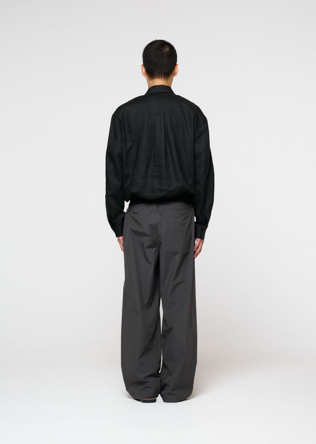 linen pullover, black