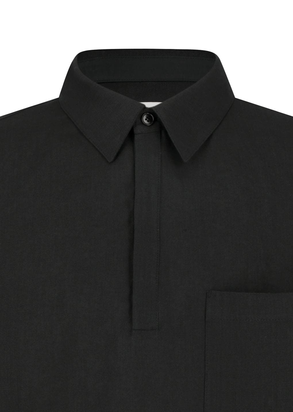 linen pullover, black
