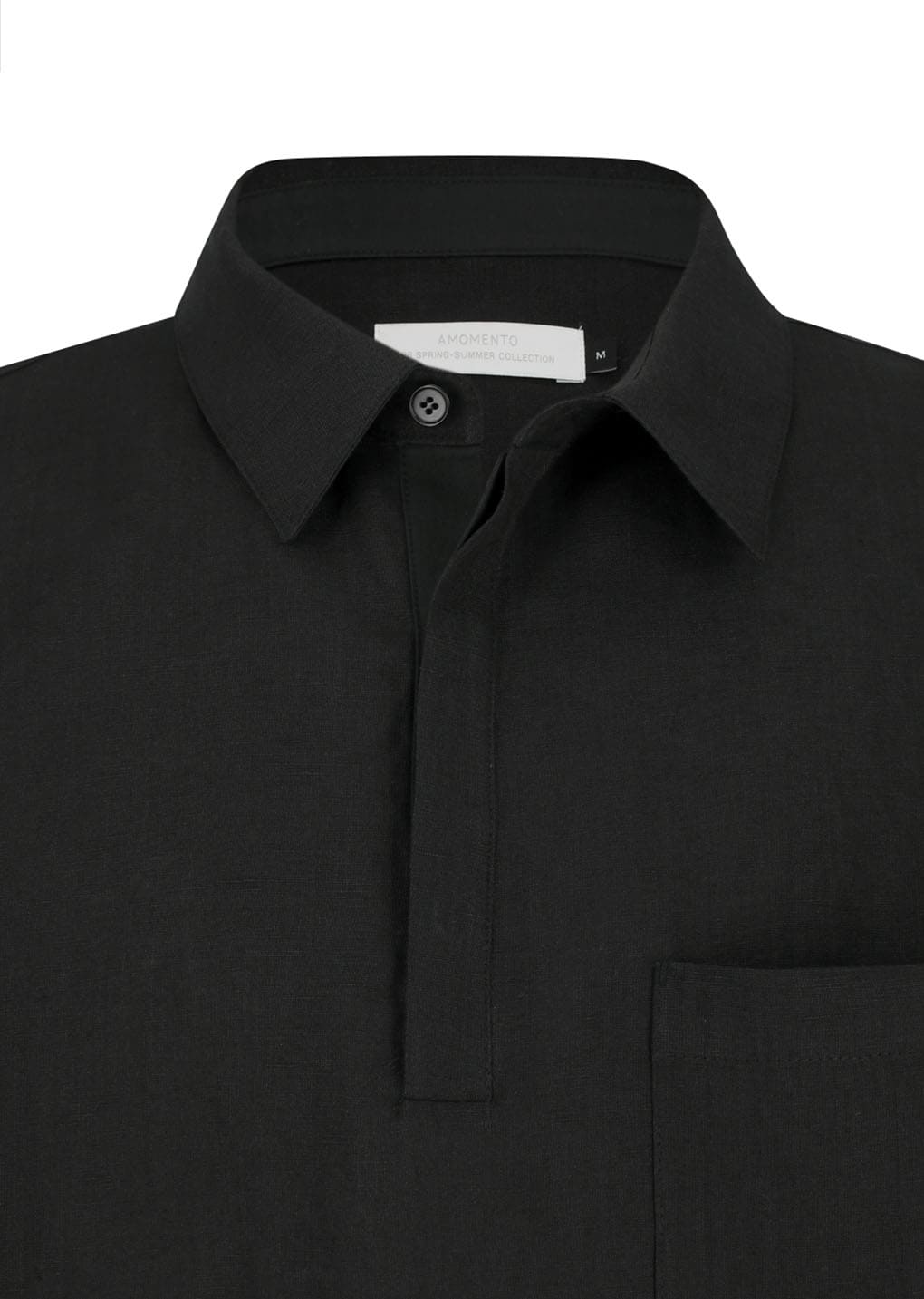 linen pullover, black