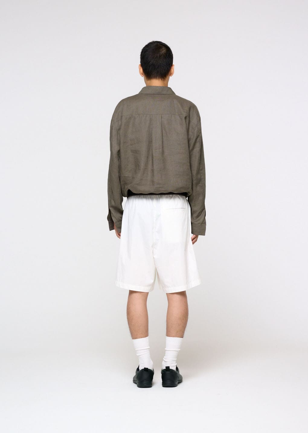 linen pullover, khaki