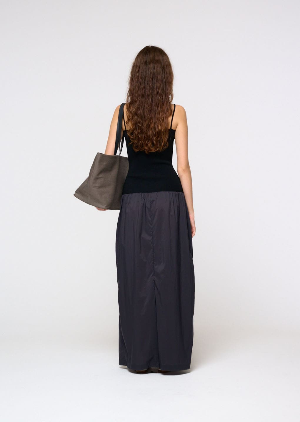 linen shopper bag, khaki