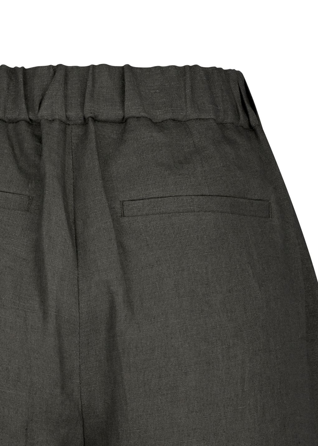 linen tuck pants, khaki grey