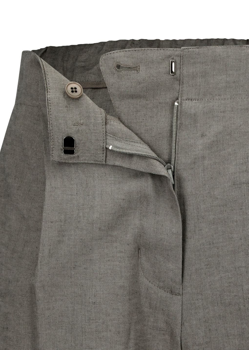 linen tuck pants, khaki