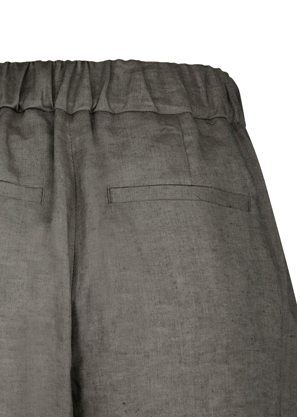 linen tuck pants, khaki