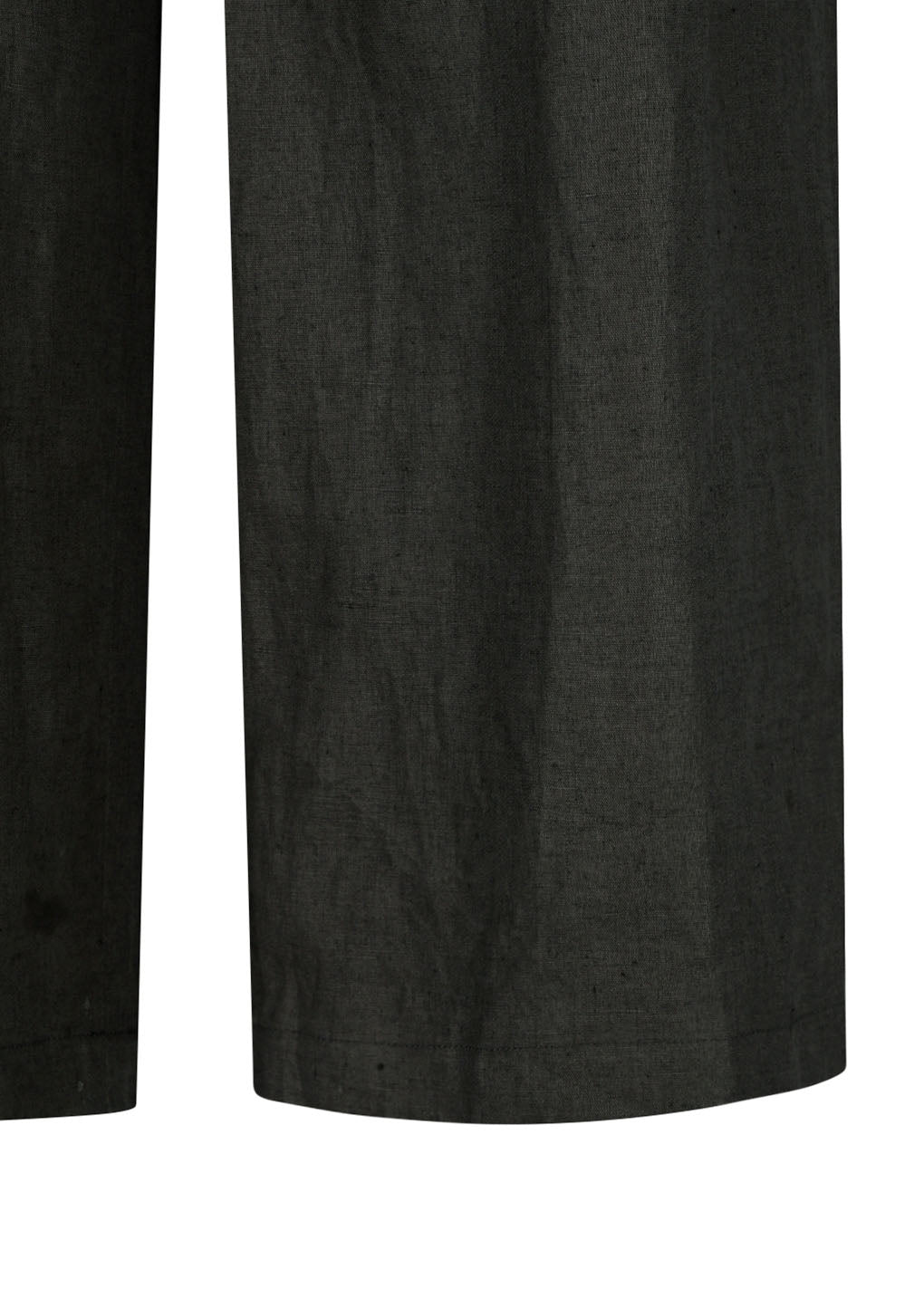linen two tuck wide pants, khaki grey