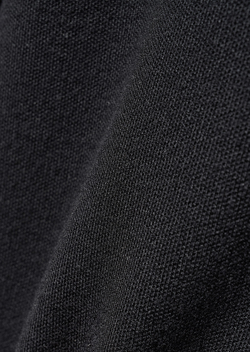 men's curved cardigan, black