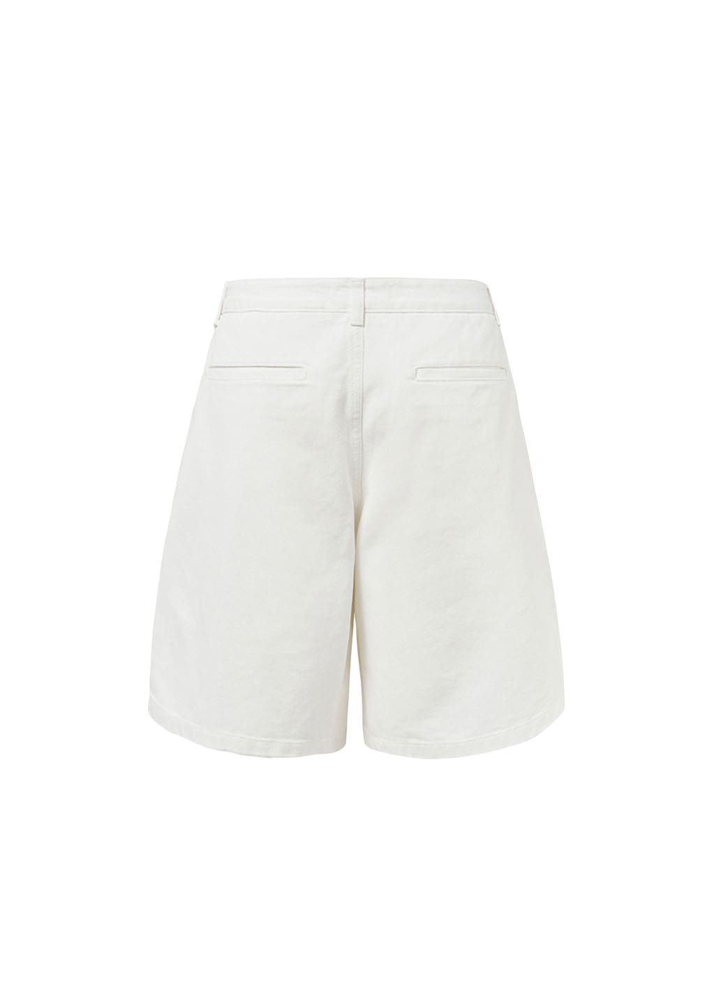men's cut-out pocket denim shorts, white