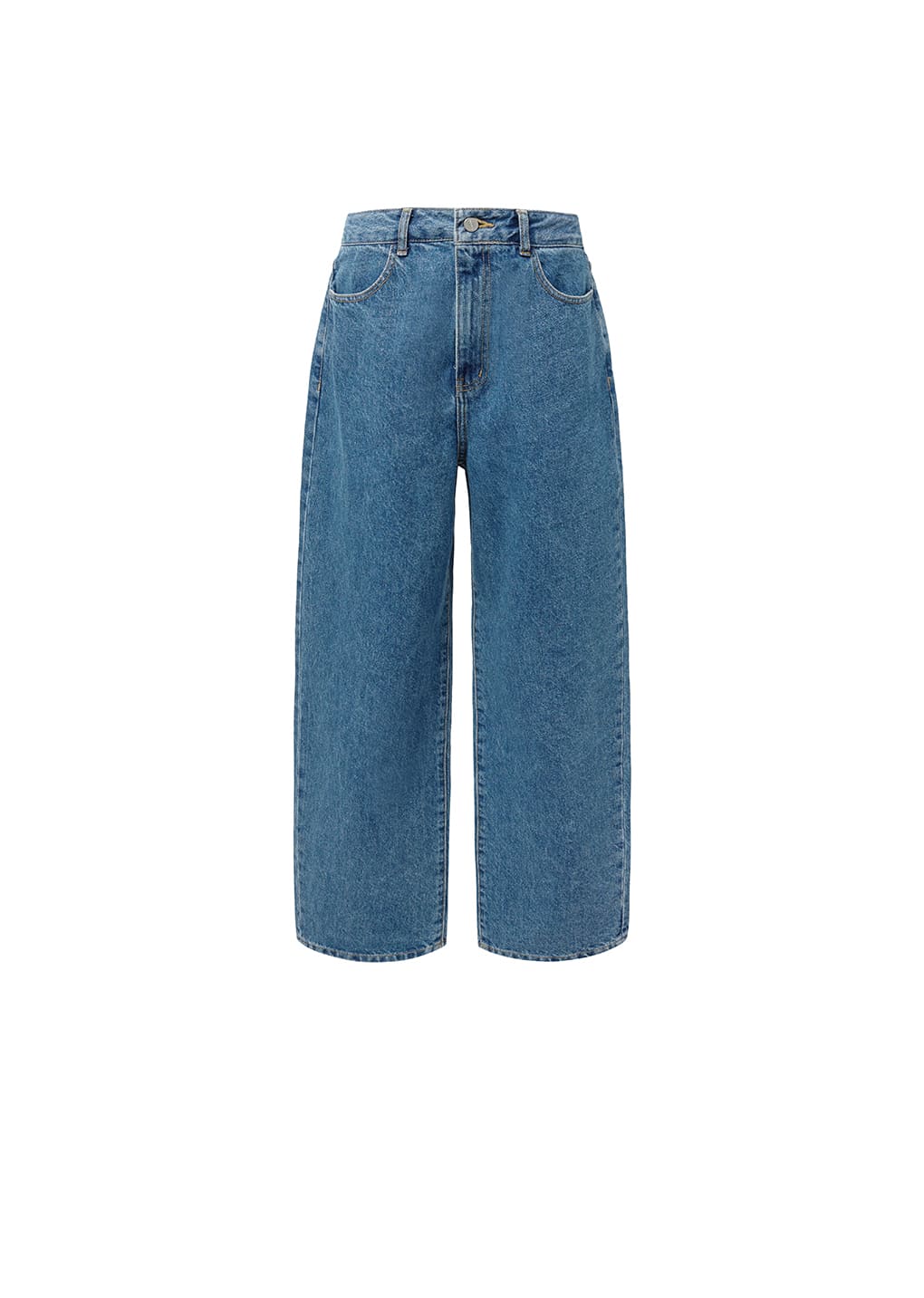 men's recycle cotton denim, mid blue