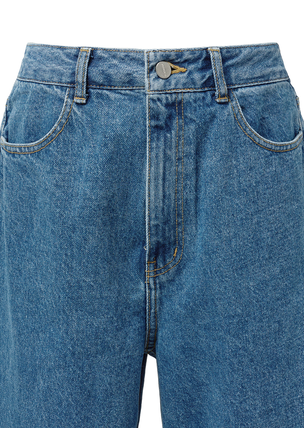 men's recycle cotton denim, mid blue