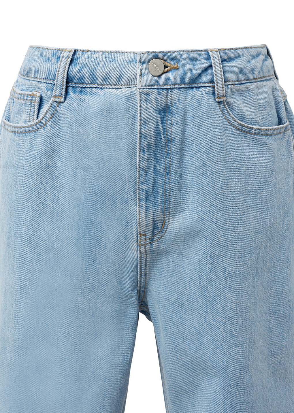 men's straight fit denim, light blue