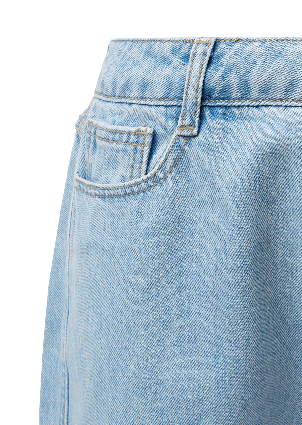men's straight fit denim, light blue