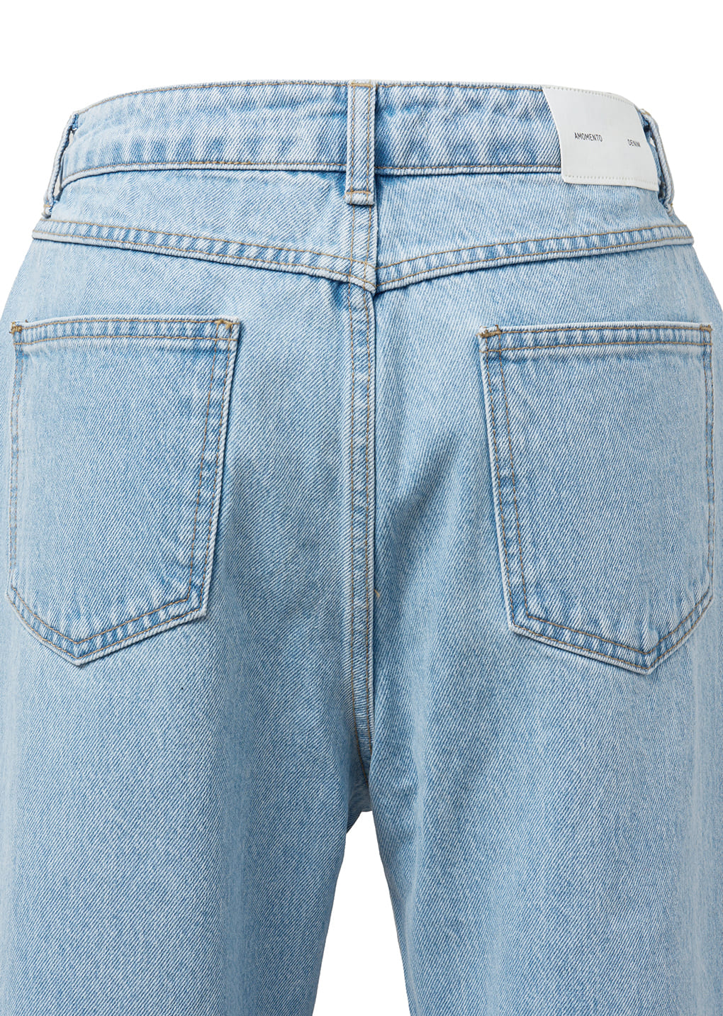 men's straight fit denim, light blue
