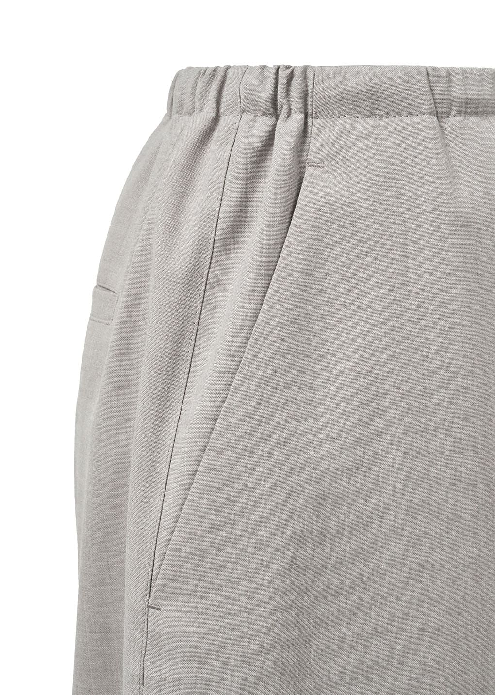 men's wool banding pants, beige