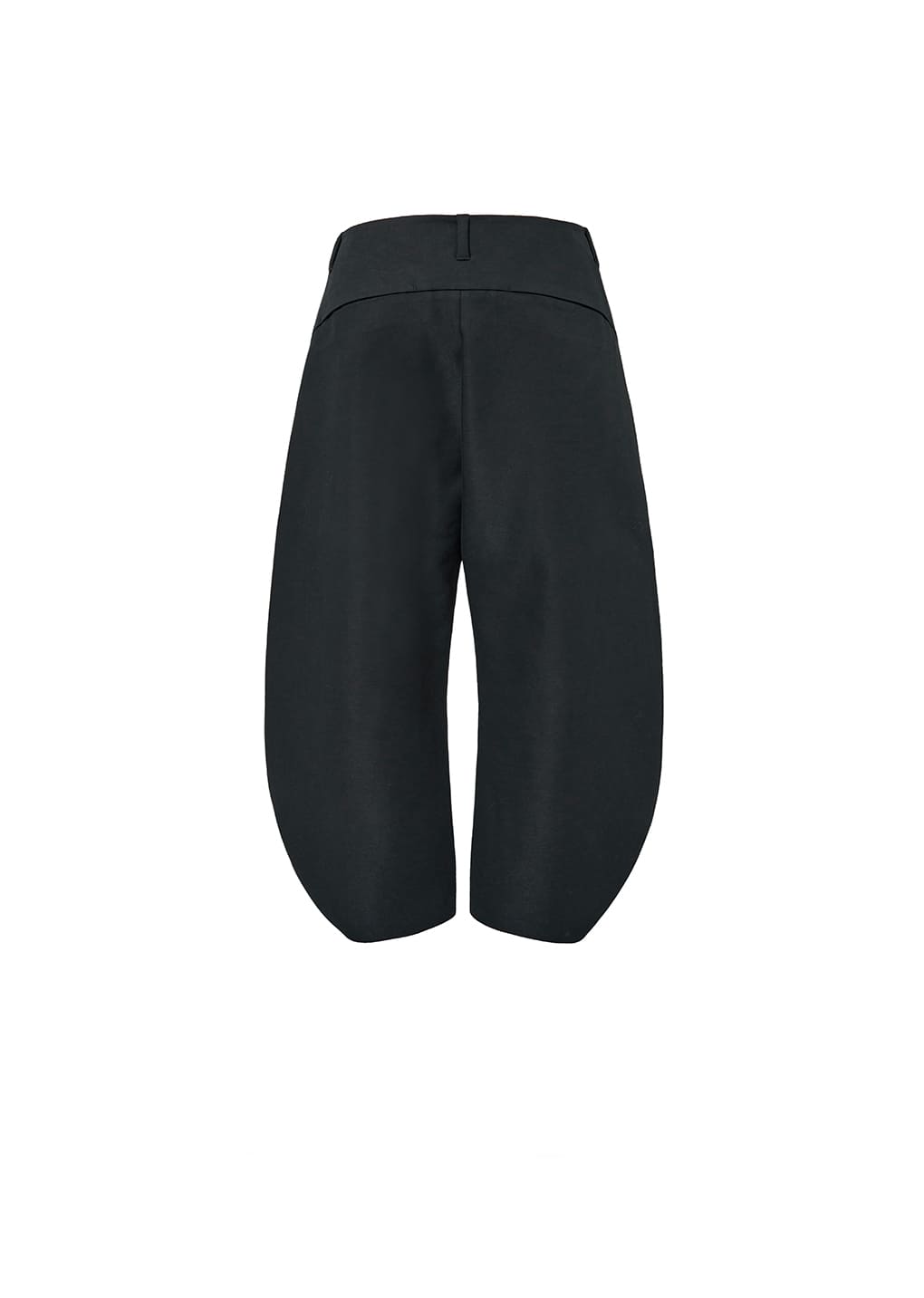men's curved silhouette pants, black