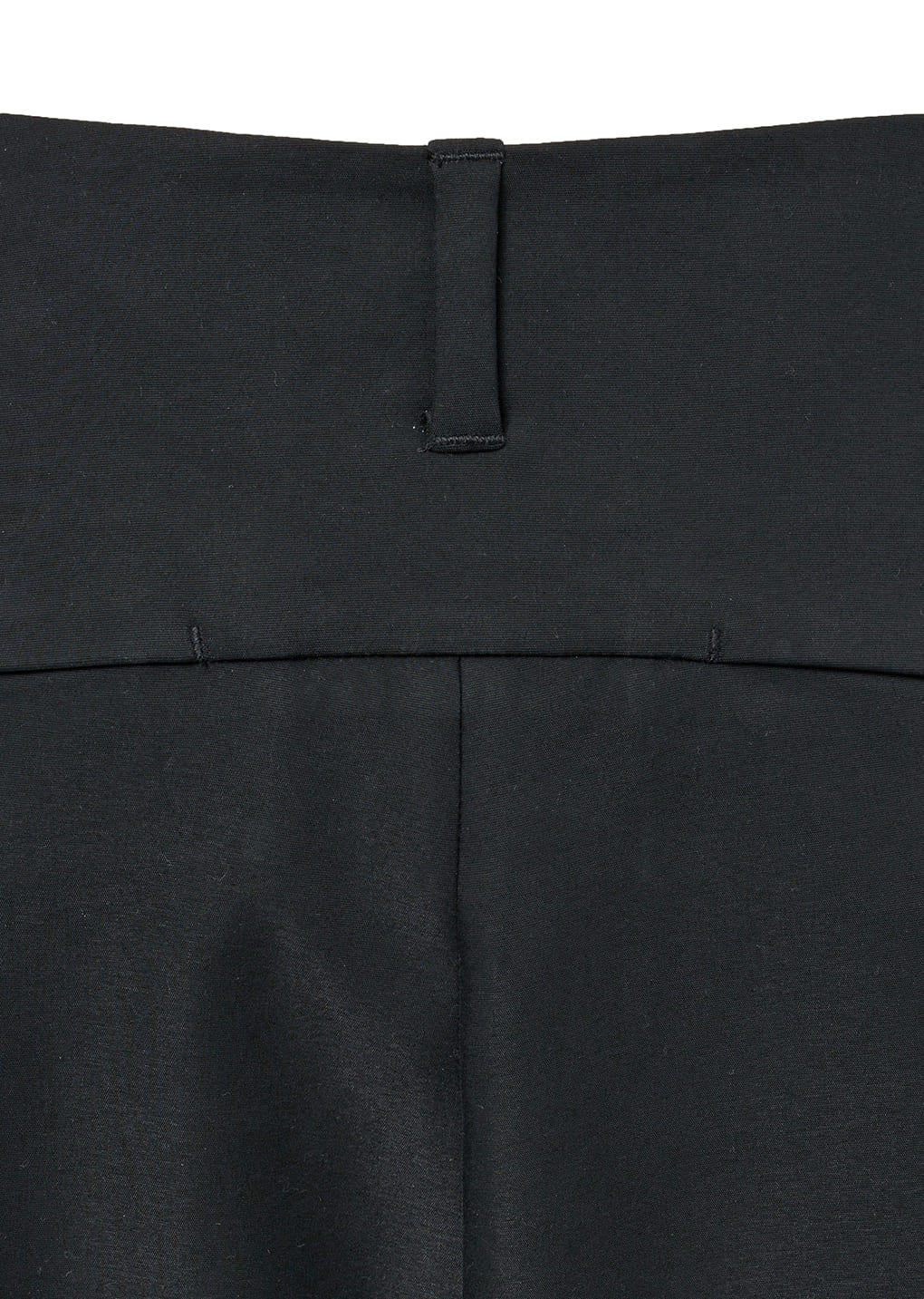 men's curved silhouette pants, black