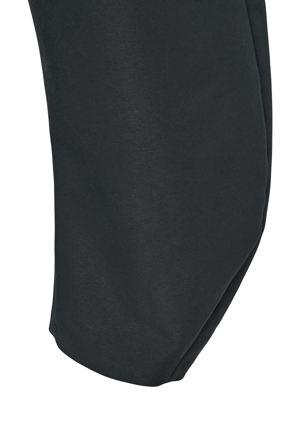 men's curved silhouette pants, black