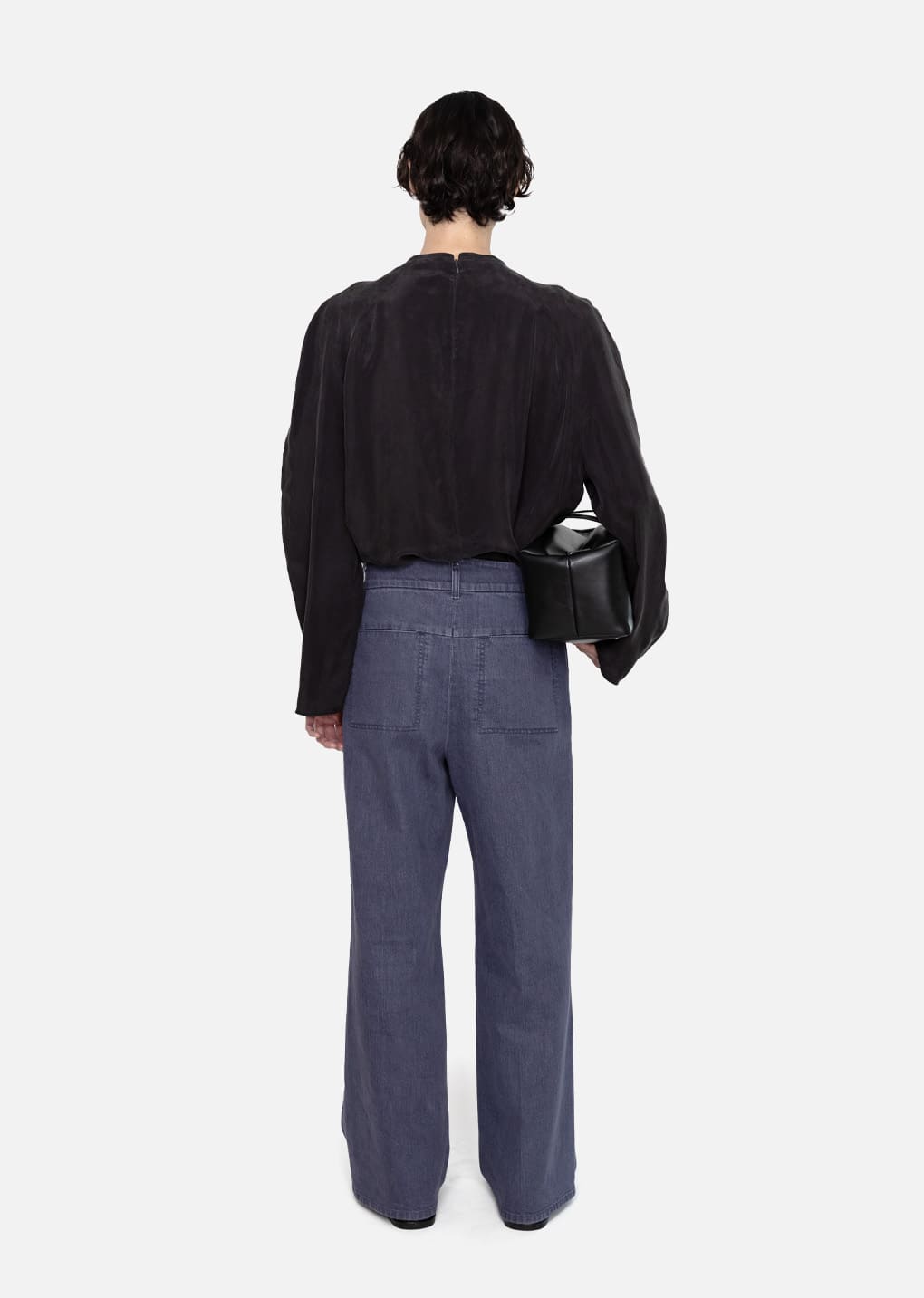 men's flared denim, blue