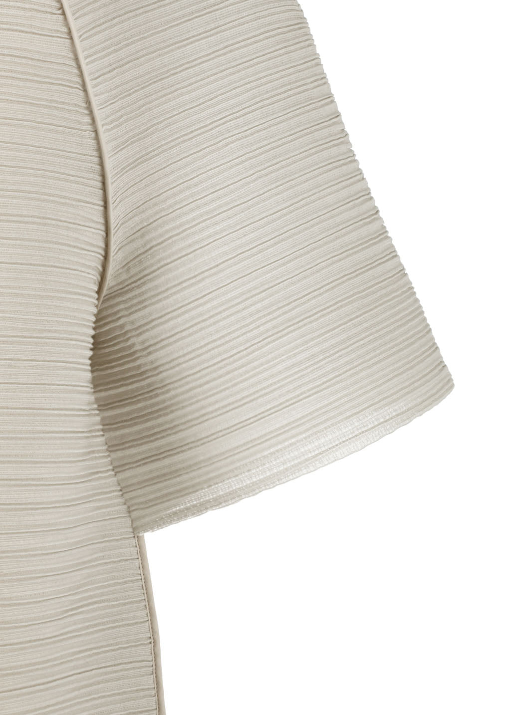 men's pleats raglan top, beige